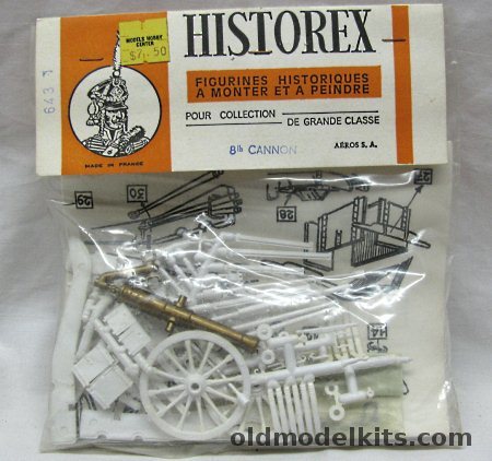 Historex 1/32 Historical Figures - 8 Pound Cannon, 643 plastic model kit